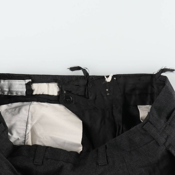 1970'S Tong Yik Tailors Ltd Men's Slacks Pants (approx. W33) Vintage unclear Charcoal Vintage Second Hand