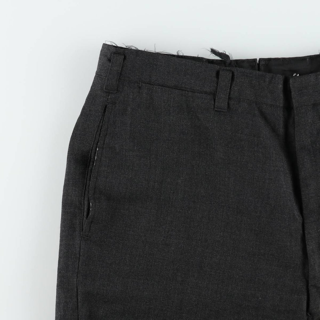 1970'S Tong Yik Tailors Ltd Men's Slacks Pants (approx. W33) Vintage unclear Charcoal Vintage Second Hand