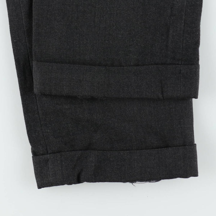 1970'S Tong Yik Tailors Ltd Men's Slacks Pants (approx. W33) Vintage unclear Charcoal Vintage Second Hand