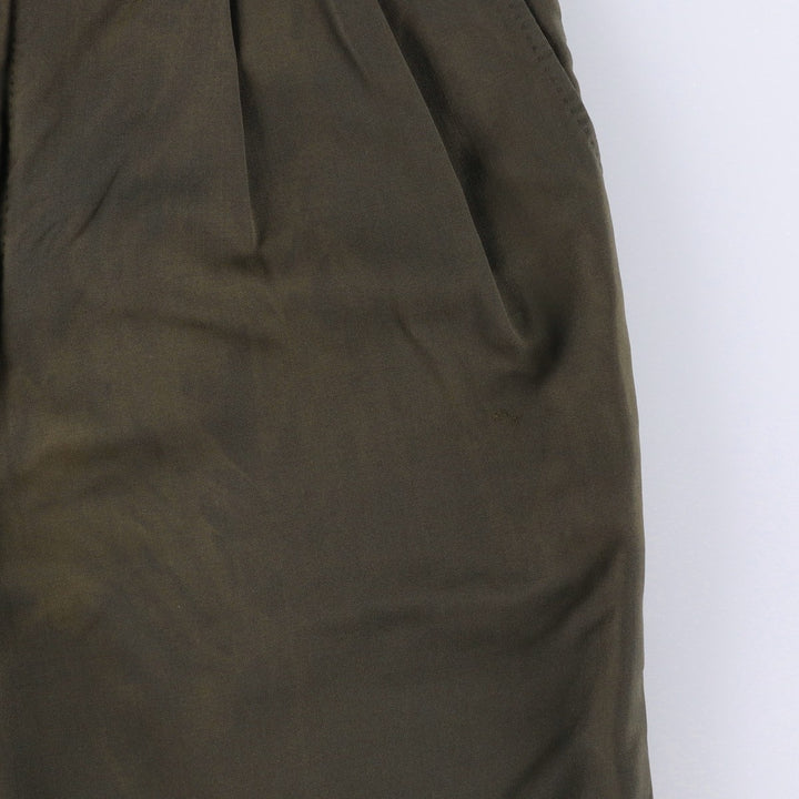 CANALI Wool Trousers/Slacks, Made in Italy, Men's Size W33 (approx.) wool Khaki type Vintage Second Hand