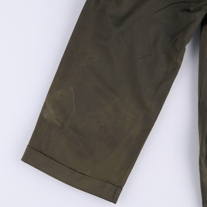 CANALI Wool Trousers/Slacks, Made in Italy, Men's Size W33 (approx.) wool Khaki type Vintage Second Hand