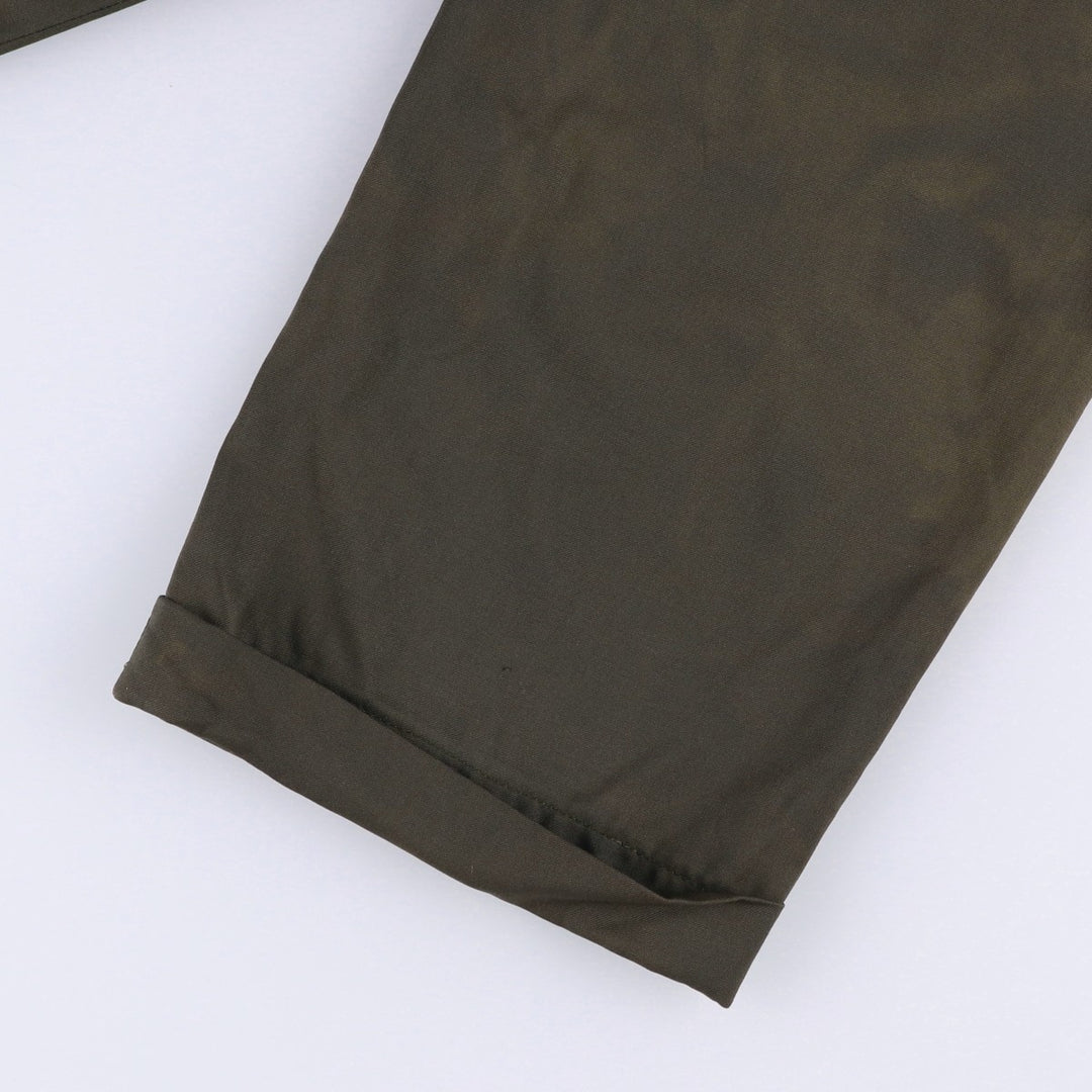 CANALI Wool Trousers/Slacks, Made in Italy, Men's Size W33 (approx.) wool Khaki type Vintage Second Hand