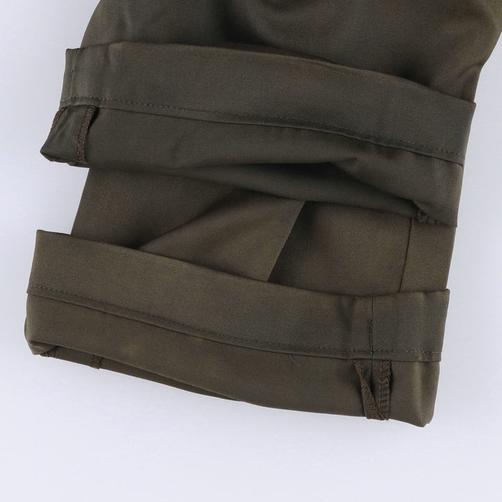 CANALI Wool Trousers/Slacks, Made in Italy, Men's Size W33 (approx.) wool Khaki type Vintage Second Hand