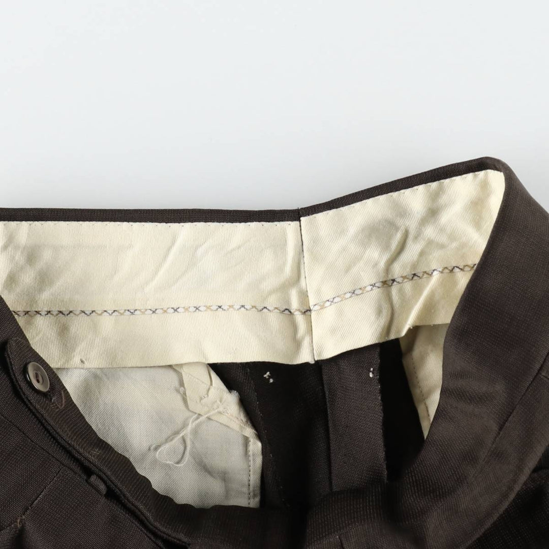 ~90'S Vintage Men's Slacks Pants (W30 equivalent) unclear brown type Vintage Second Hand