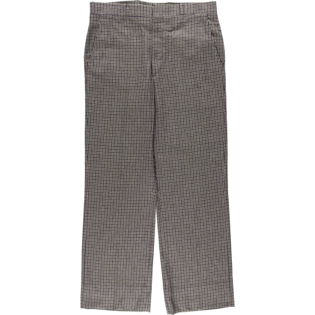~1990'S Cahill and Swain Inc. Check Pattern Houndstooth Pattern Slacks Pants Men's W33 (approx.) Vintage unclear Beige type Vintage Second Hand