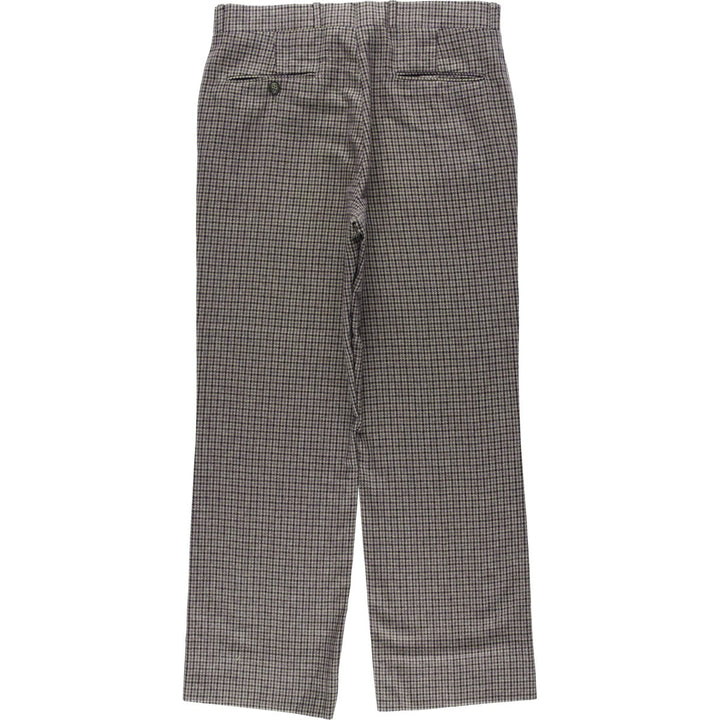 ~1990'S Cahill and Swain Inc. Check Pattern Houndstooth Pattern Slacks Pants Men's W33 (approx.) Vintage unclear Beige type Vintage Second Hand