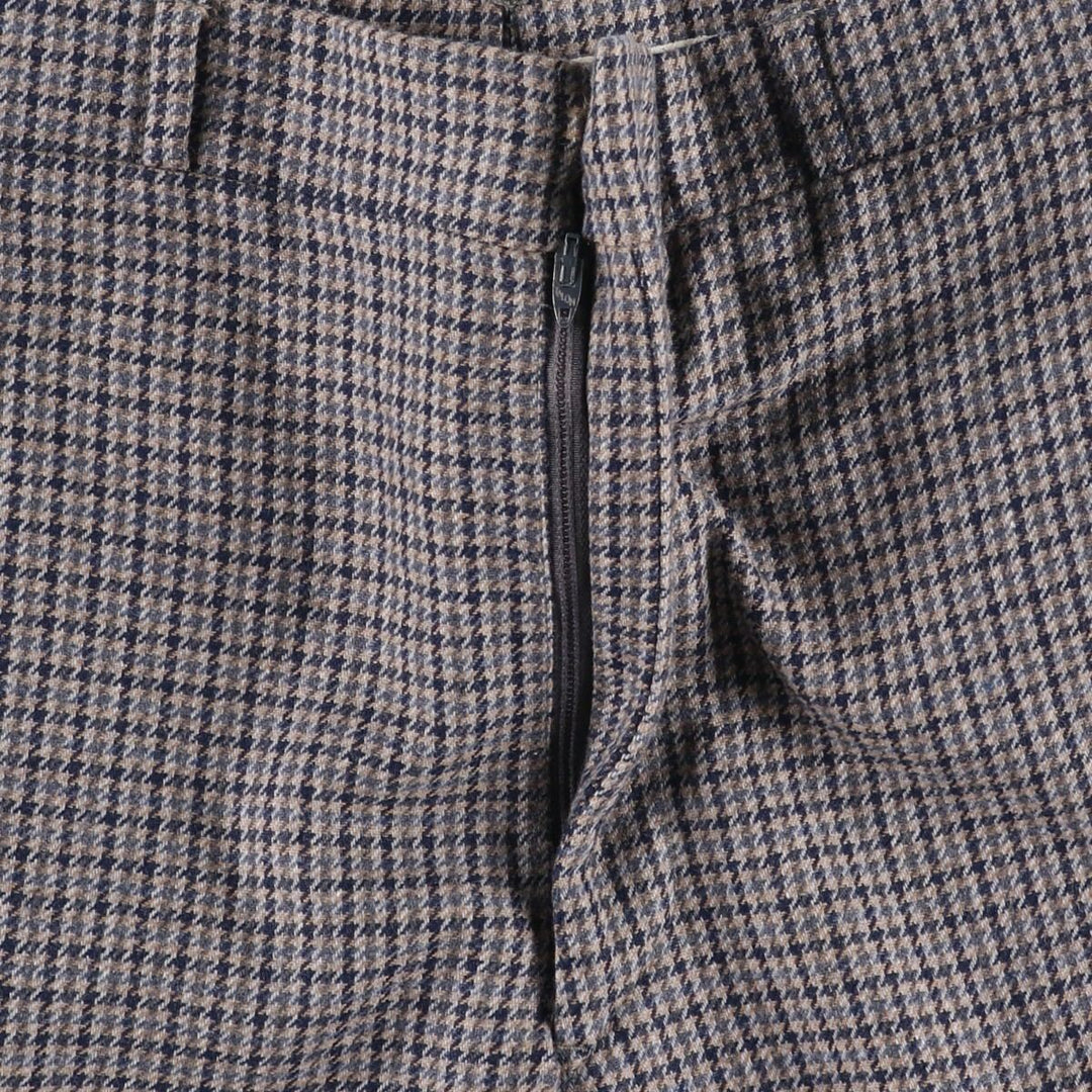 ~1990'S Cahill and Swain Inc. Check Pattern Houndstooth Pattern Slacks Pants Men's W33 (approx.) Vintage unclear Beige type Vintage Second Hand