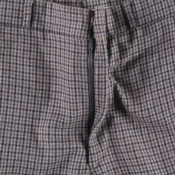 ~1990'S Cahill and Swain Inc. Check Pattern Houndstooth Pattern Slacks Pants Men's W33 (approx.) Vintage unclear Beige type Vintage Second Hand