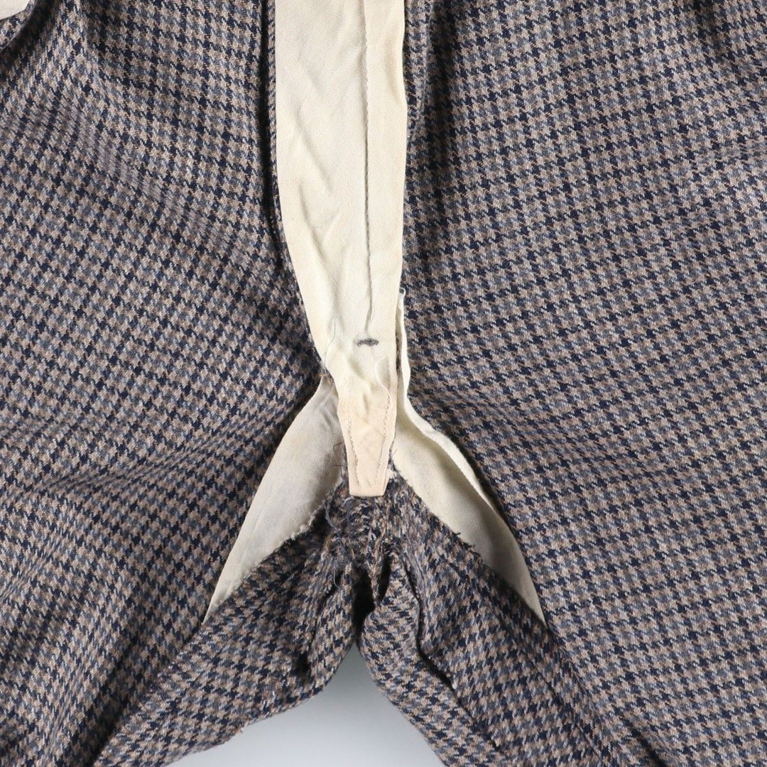 ~1990'S Cahill and Swain Inc. Check Pattern Houndstooth Pattern Slacks Pants Men's W33 (approx.) Vintage unclear Beige type Vintage Second Hand