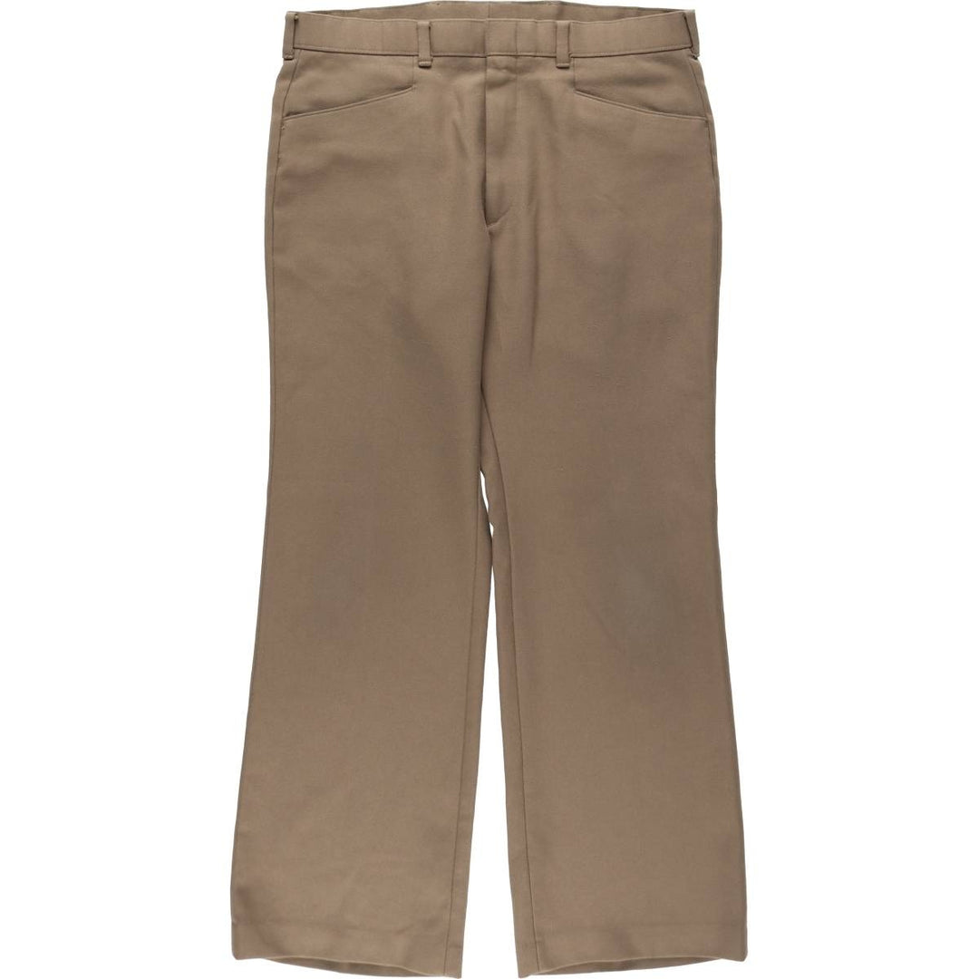 1980'S Levi's Action Slacks, Men's W37 (approx.), Vintage unclear brown type Vintage Second Hand