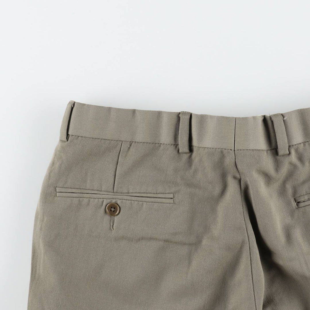 Brooks Brothers 346 Wool Pants, Men's Slacks, Size W31 wool gray type Vintage Second Hand