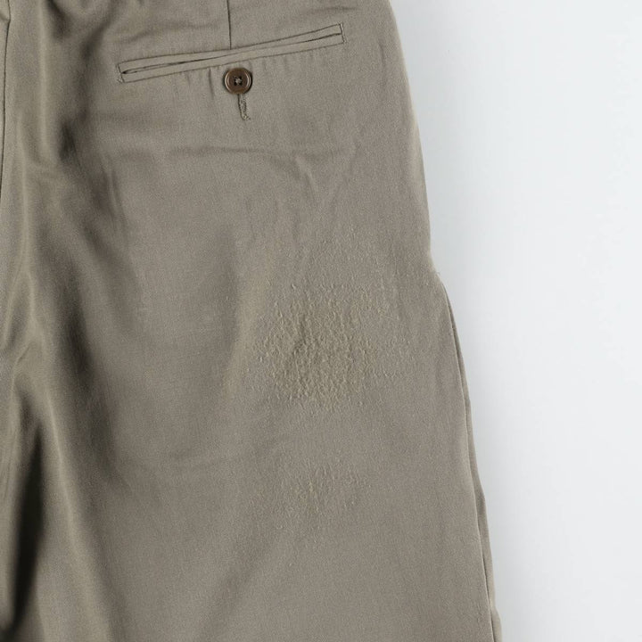 Brooks Brothers 346 Wool Pants, Men's Slacks, Size W31 wool gray type Vintage Second Hand