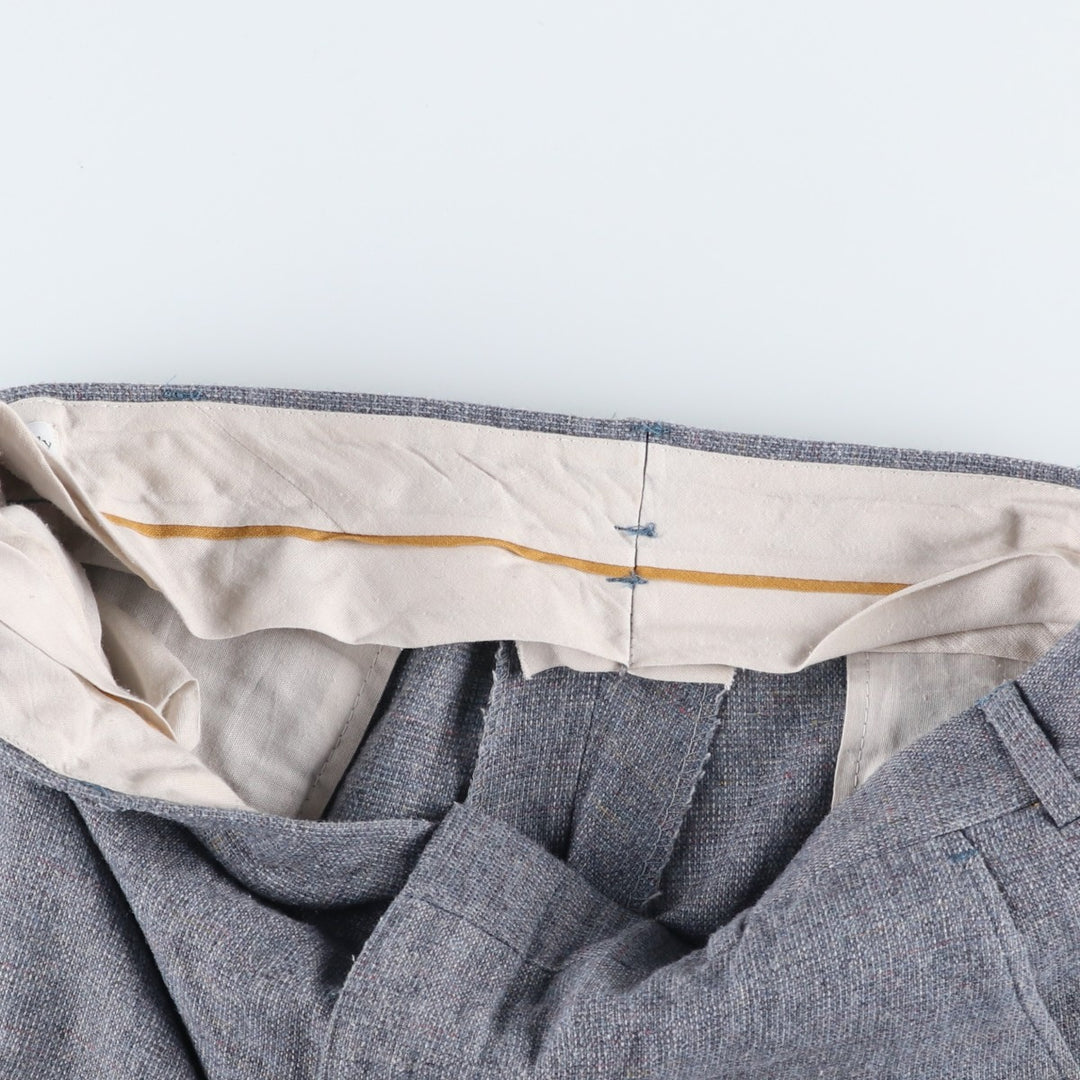 90'S Vintage Men's Slacks, Size W33 unclear gray type Vintage Second Hand
