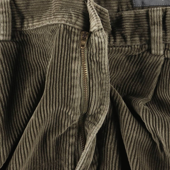 Eddie Bauer Two-pleat Corduroy Pants for Men, Size W34 cotton Khaki type Vintage Second Hand