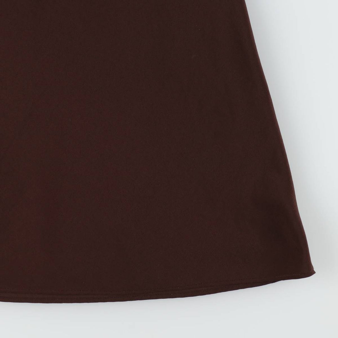 Cannelle Mini Lingerie Camisole Dress, Women's Size M (approx.) polyester dark chocolate Vintage Second Hand