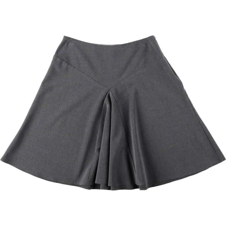No app necessary. Half-length flared skirt, made in the USA, women's size S equivalent. polyester gray type Vintage Second Hand