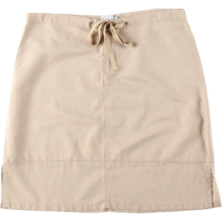90s-00'S Calvin Klein Jeans Half-Length A-Line Skirt, Women's Size M (approx.), Vintage flux Beige type Vintage Second Hand