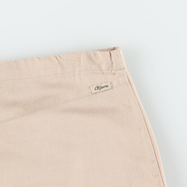 90s-00'S Calvin Klein Jeans Half-Length A-Line Skirt, Women's Size M (approx.), Vintage flux Beige type Vintage Second Hand