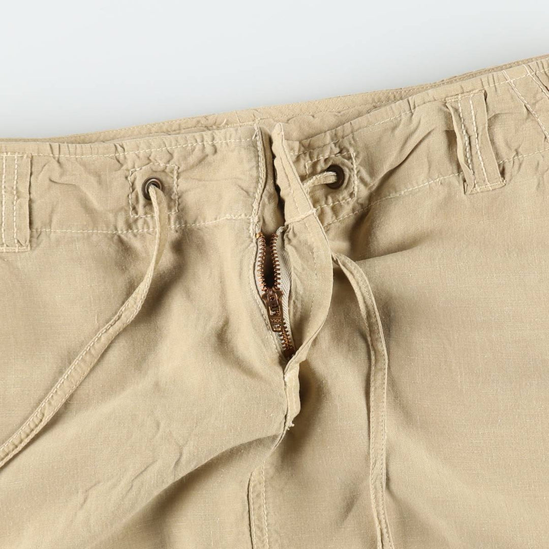 J.Crew A-line Mini Cargo Skirt, Women's Size M (approx.) linen Beige type Vintage Second Hand