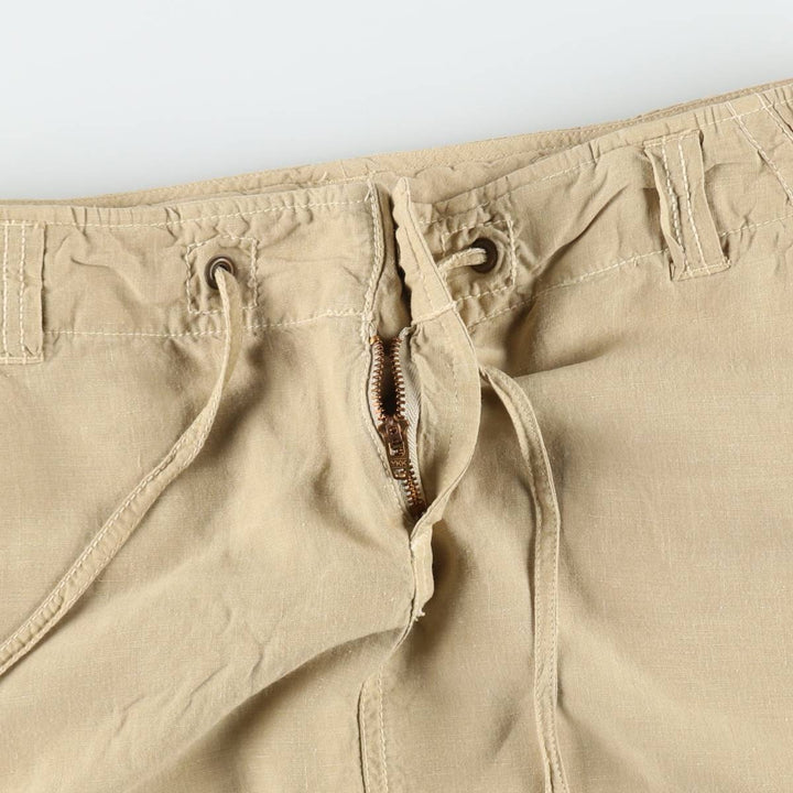J.Crew A-line Mini Cargo Skirt, Women's Size M (approx.) linen Beige type Vintage Second Hand