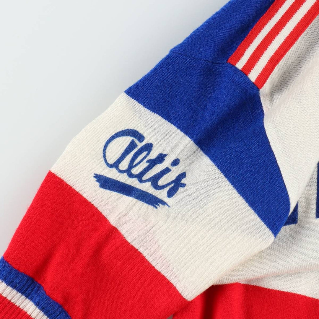 Altis Huret Half-Zip Short-Sleeve Cycling Shirt, Made in Italy, Women's Size S (approx.) unclear tricolor color Vintage Second Hand