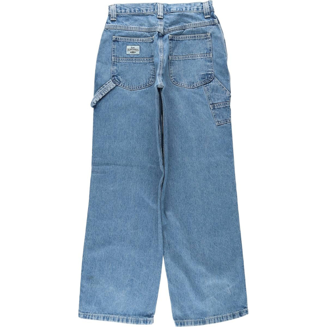 Lee DUNGAREES denim painter pants, women's size L (equivalent to W28). cotton blue type Vintage Second Hand
