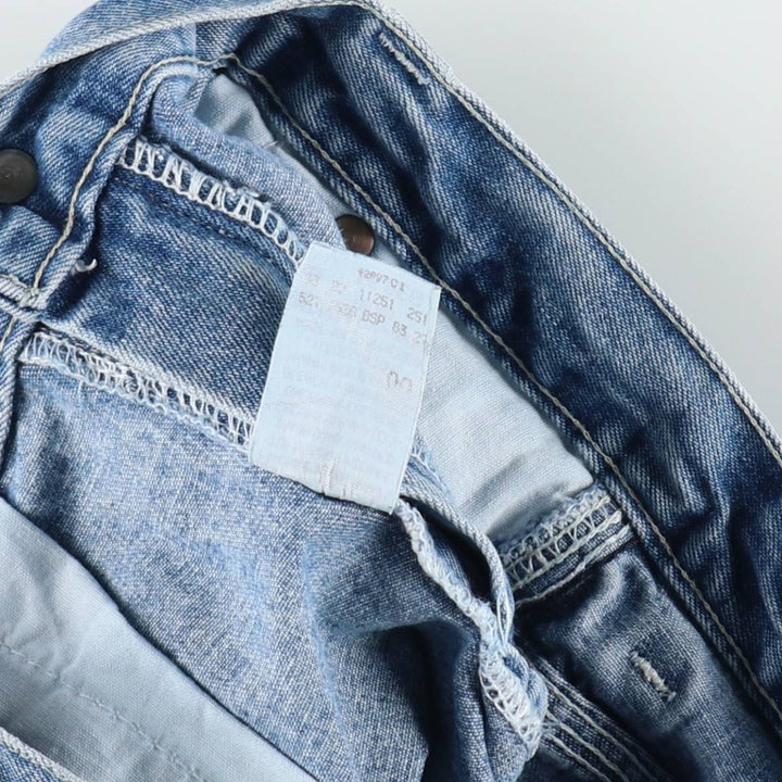 Lee DUNGAREES denim painter pants, women's size L (equivalent to W28). cotton blue type Vintage Second Hand