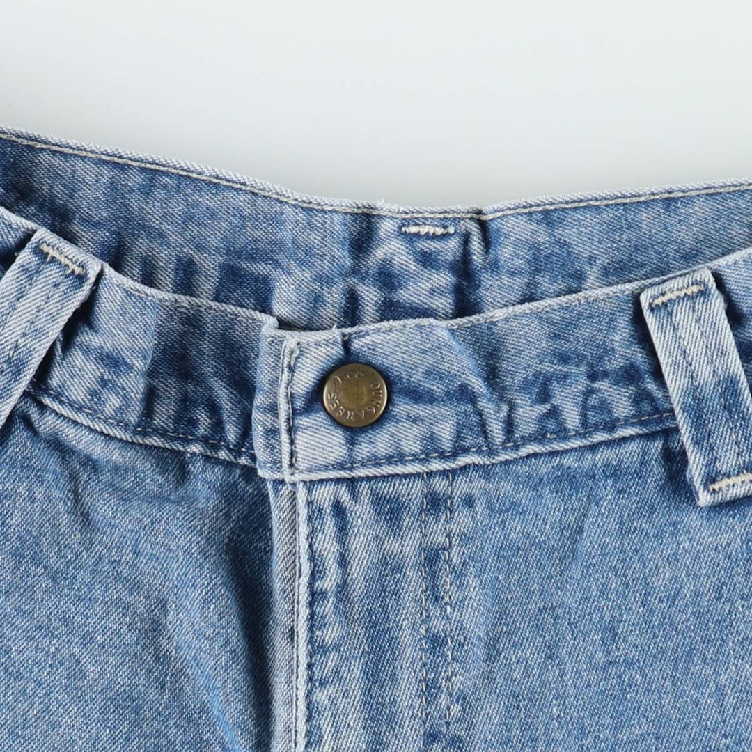Lee DUNGAREES denim painter pants, women's size L (equivalent to W28). cotton blue type Vintage Second Hand