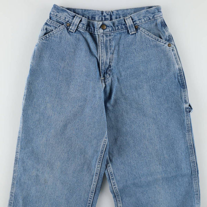 Lee DUNGAREES denim painter pants, women's size L (equivalent to W28). cotton blue type Vintage Second Hand