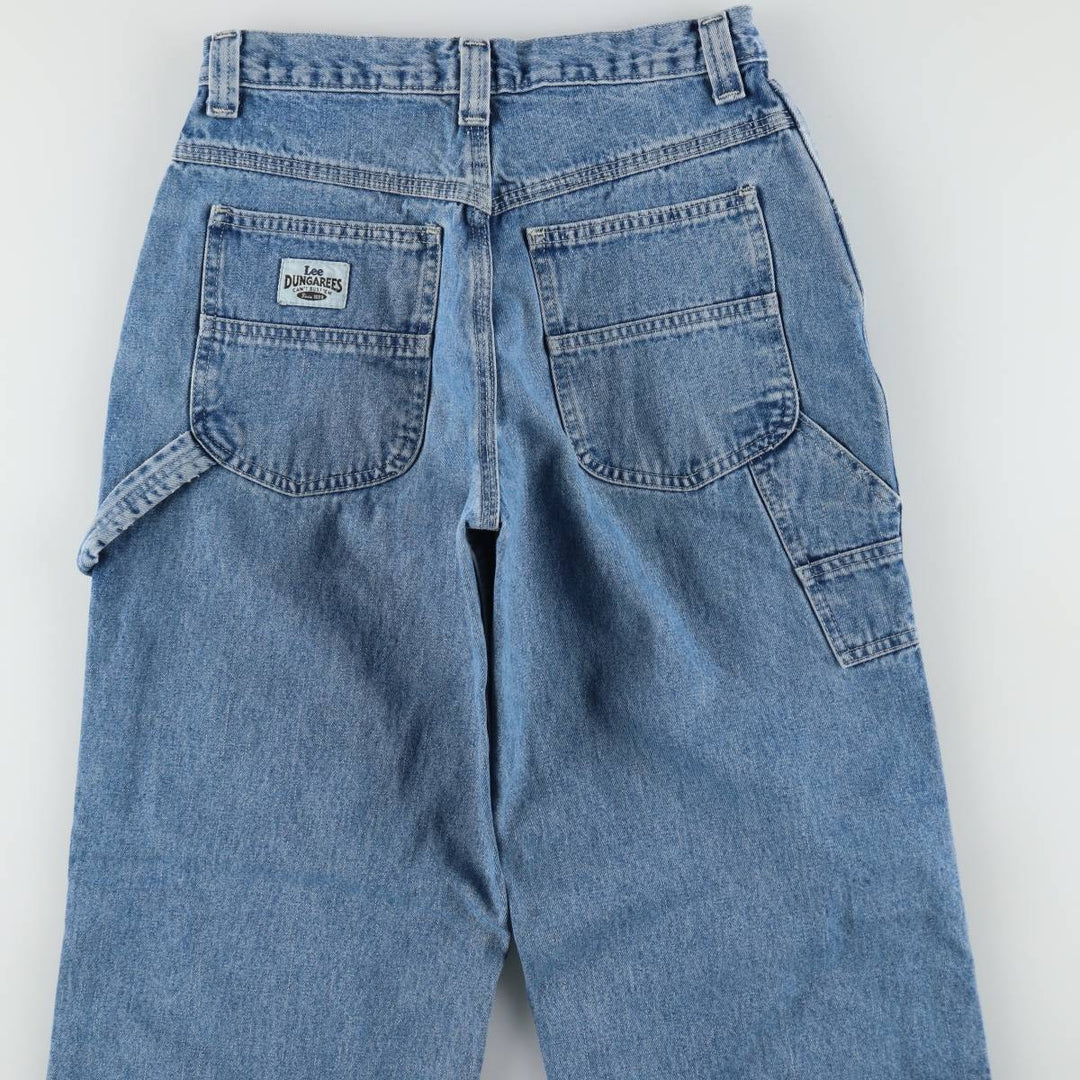 Lee DUNGAREES denim painter pants, women's size L (equivalent to W28). cotton blue type Vintage Second Hand