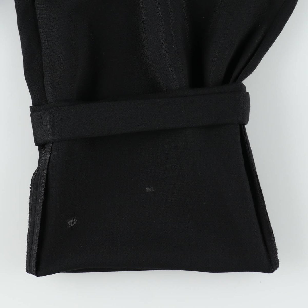 GUY LAROCHE Two-Pleat Wool Trousers, Men's Size W34 (approx.) wool black type Vintage Second Hand