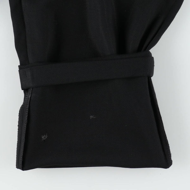 GUY LAROCHE Two-Pleat Wool Trousers, Men's Size W34 (approx.) wool black type Vintage Second Hand