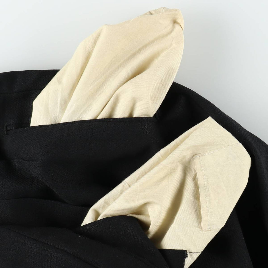 GUY LAROCHE Two-Pleat Wool Trousers, Men's Size W34 (approx.) wool black type Vintage Second Hand