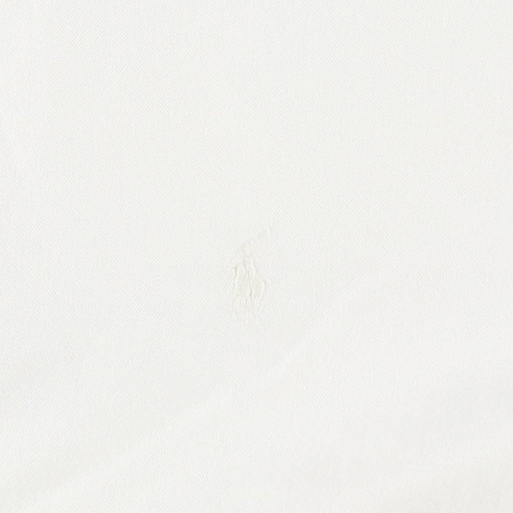 Ralph Lauren YARMOUTH long sleeve button down shirt, men's size L cotton white type Vintage Second Hand