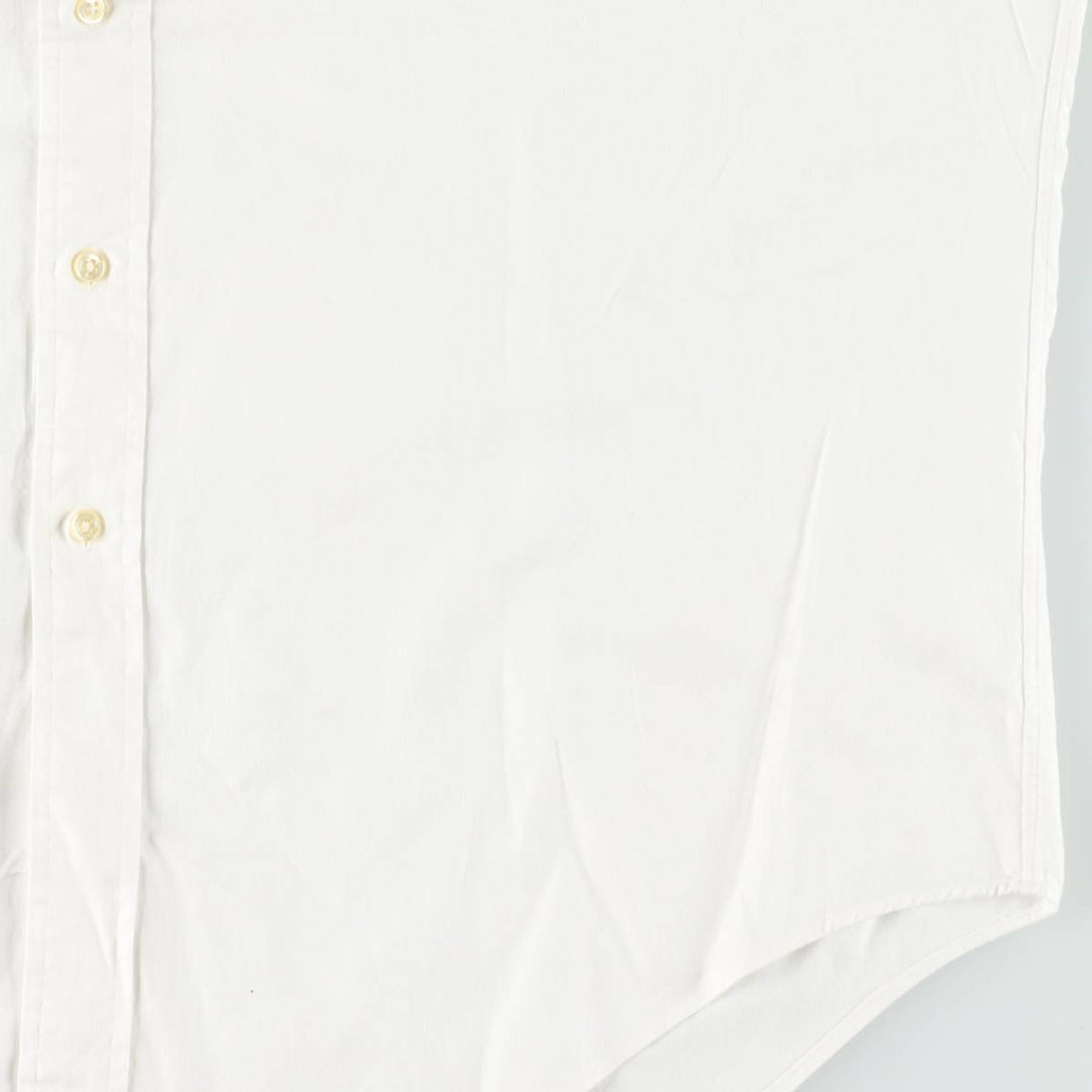 Ralph Lauren YARMOUTH long sleeve button down shirt, men's size L cotton white type Vintage Second Hand