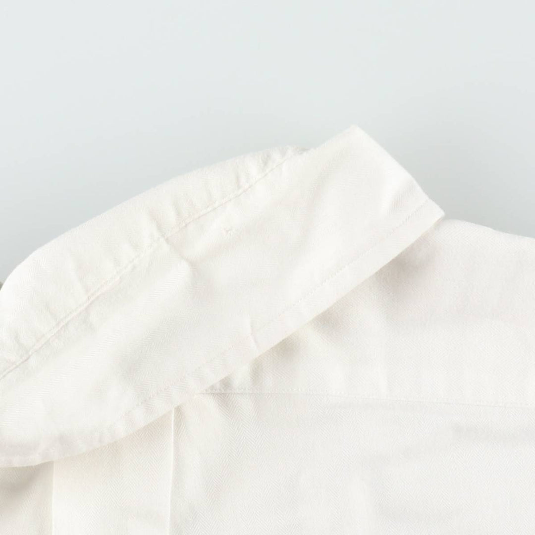 Ralph Lauren YARMOUTH long sleeve button down shirt, men's size L cotton white type Vintage Second Hand