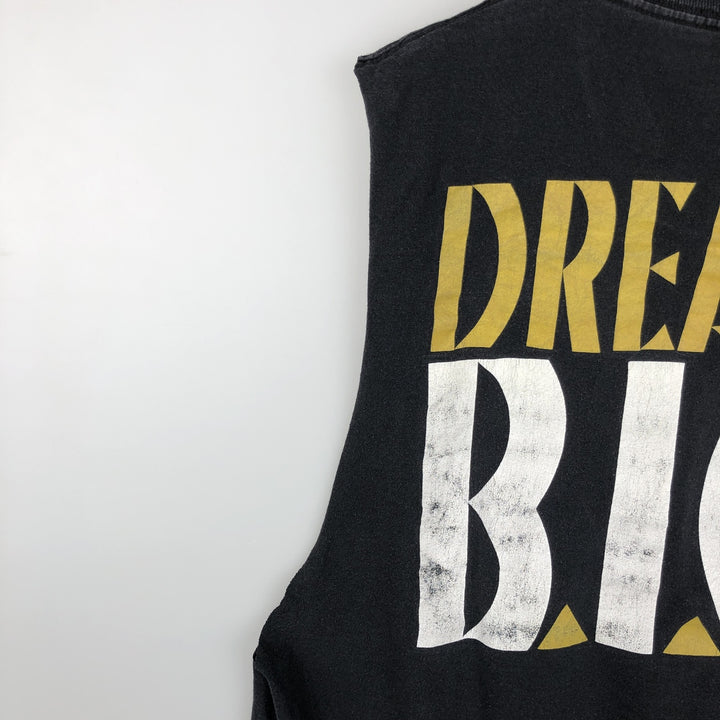 NEW JACK CITY THE NOTORIUS BIG Cut-off Wrap T-Shirt (Men's XL equivalent) unclear black type Vintage Second Hand