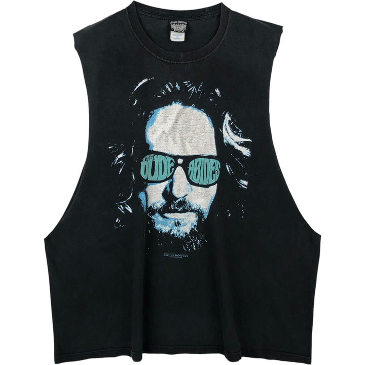Ripple Junction THE BIG LEBOWSKI Cut-off Movie T-Shirt (Men's XXL equivalent) cotton black type Vintage Second Hand