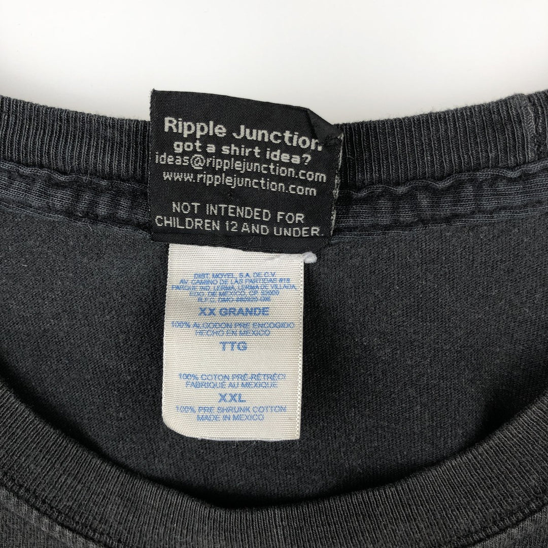 Ripple Junction THE BIG LEBOWSKI Cut-off Movie T-Shirt (Men's XXL equivalent) cotton black type Vintage Second Hand