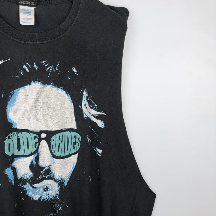 Ripple Junction THE BIG LEBOWSKI Cut-off Movie T-Shirt (Men's XXL equivalent) cotton black type Vintage Second Hand