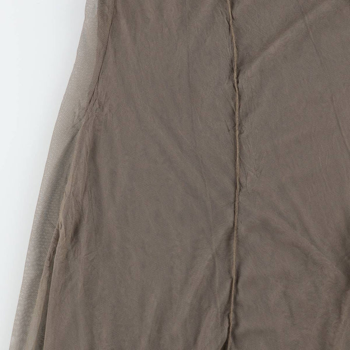 MADO et les Autres Half-Length Tulle See-Through Dress (Women's Size L) unclear gray type Vintage Second Hand
