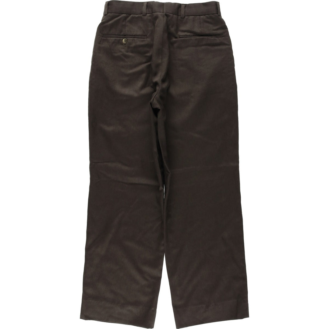 Men's two-pleat slacks, equivalent to size W29, vintage. unclear brown type Vintage Second Hand