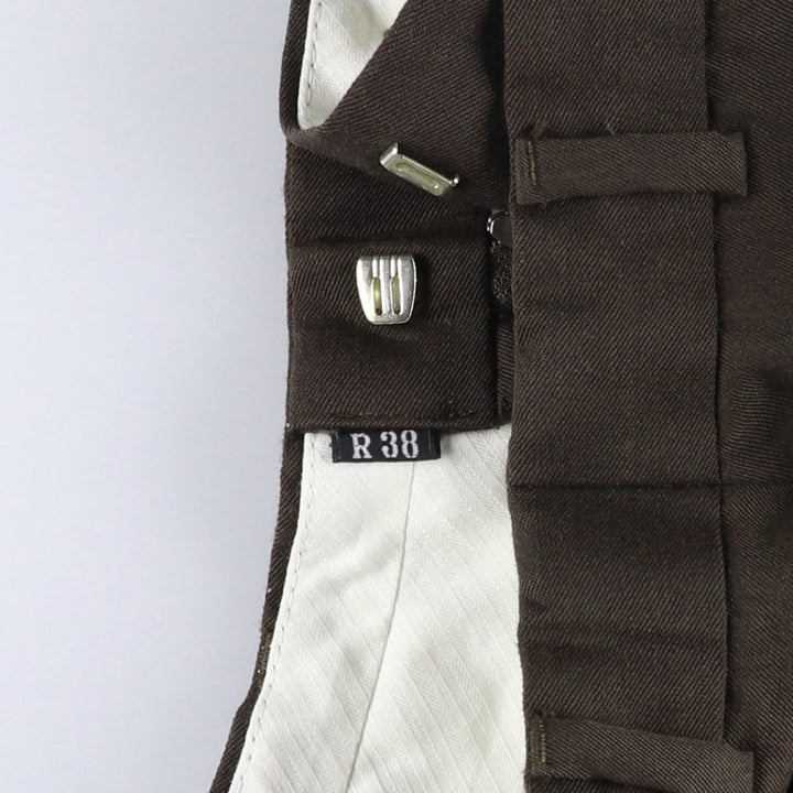 Men's two-pleat slacks, equivalent to size W29, vintage. unclear brown type Vintage Second Hand