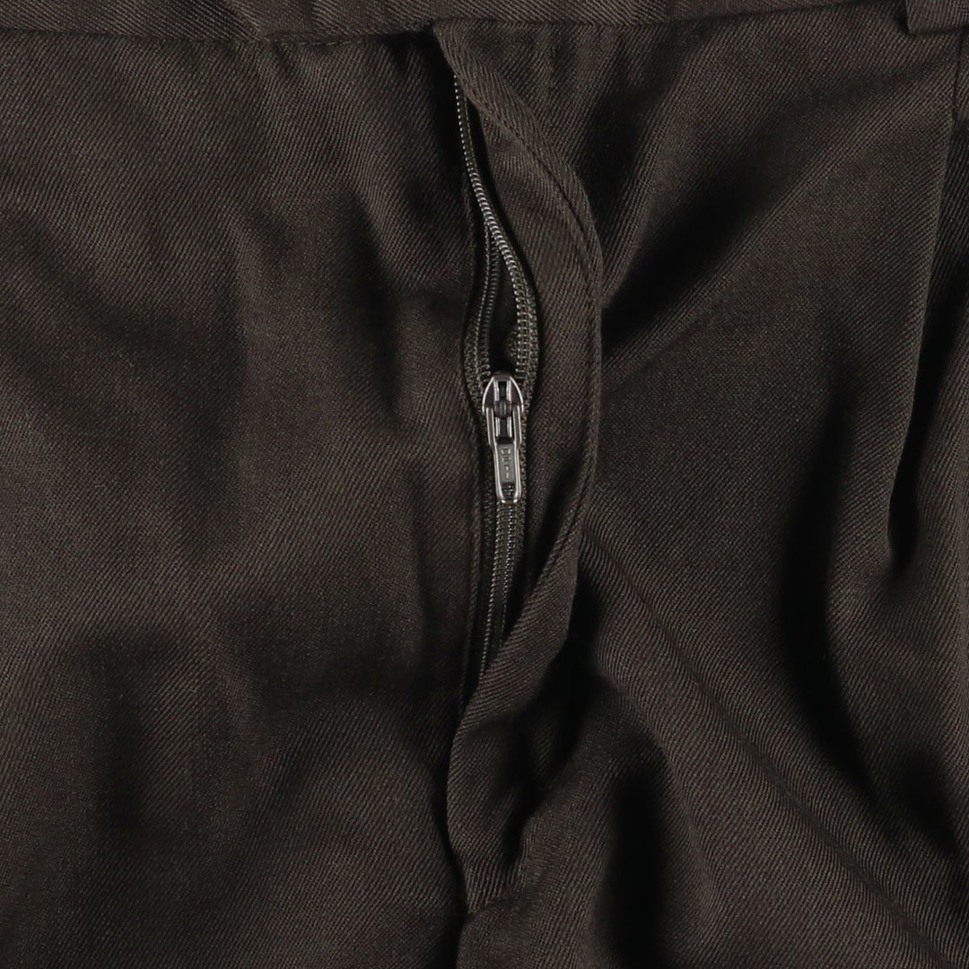 Men's two-pleat slacks, equivalent to size W29, vintage. unclear brown type Vintage Second Hand
