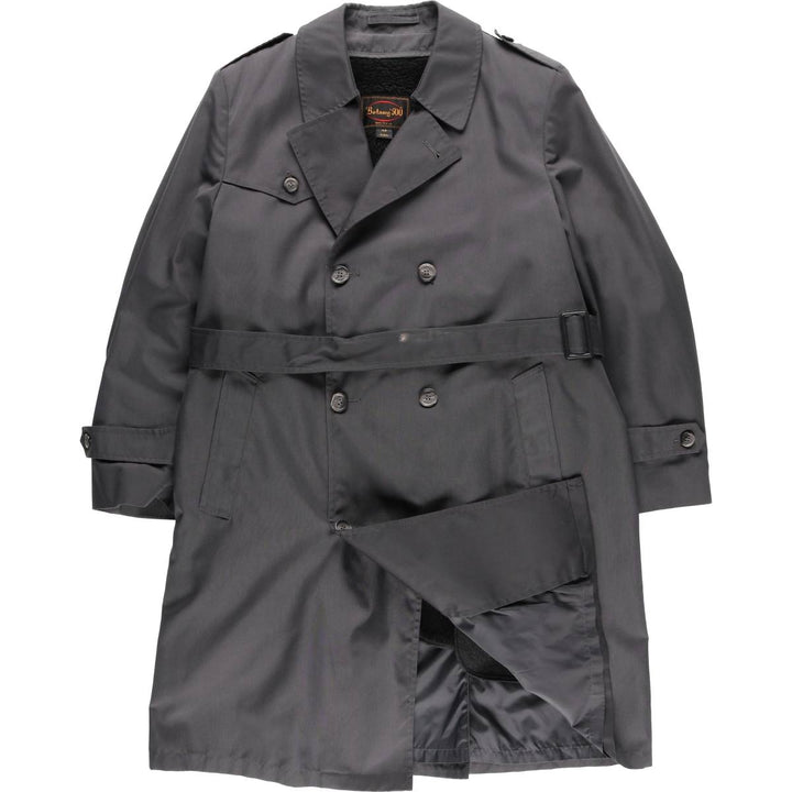 90'S Vintage Botany 500 Trench Coat, Made in USA, Men's Size L unclear Charcoal Vintage Second Hand