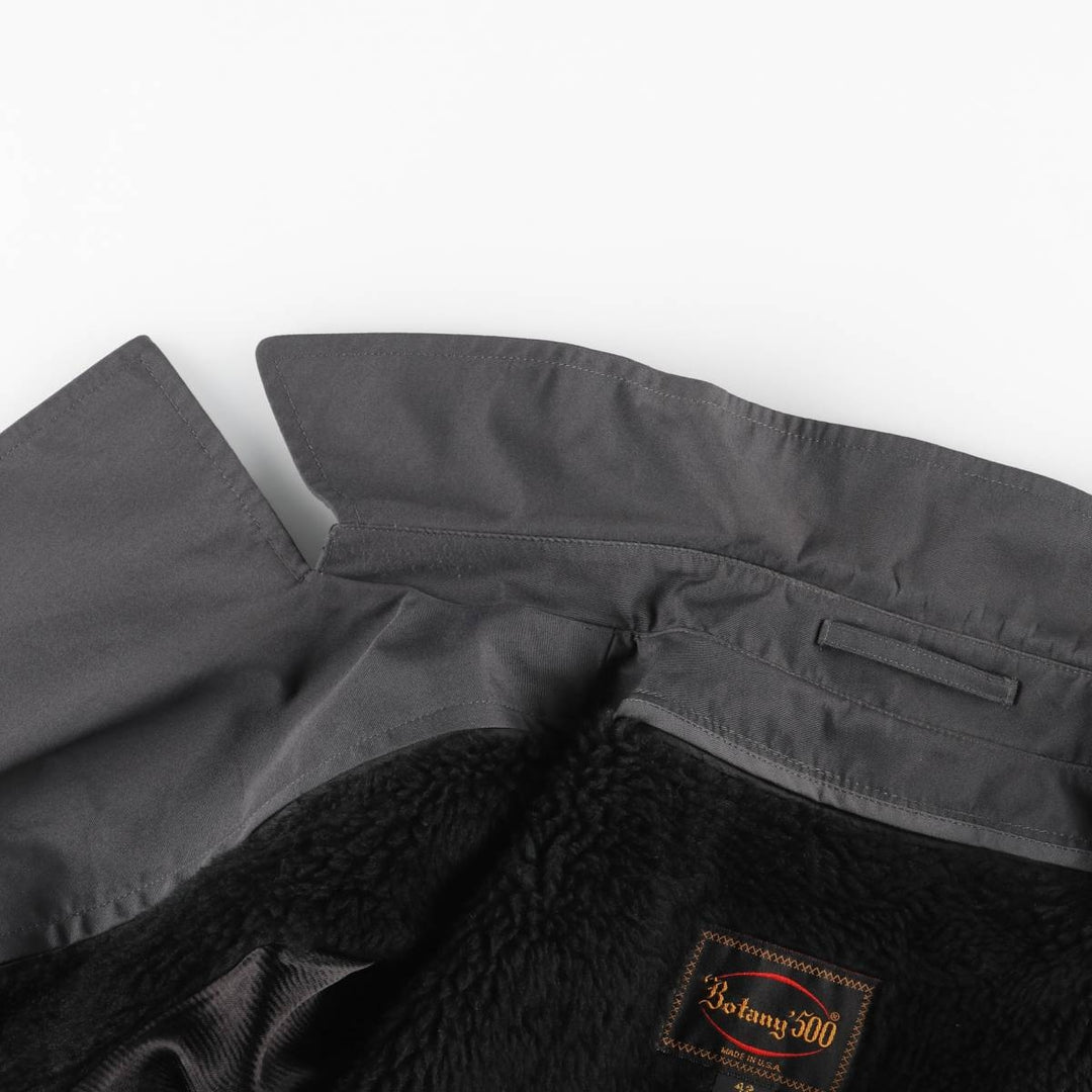 90'S Vintage Botany 500 Trench Coat, Made in USA, Men's Size L unclear Charcoal Vintage Second Hand