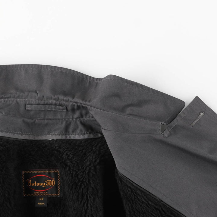 90'S Vintage Botany 500 Trench Coat, Made in USA, Men's Size L unclear Charcoal Vintage Second Hand