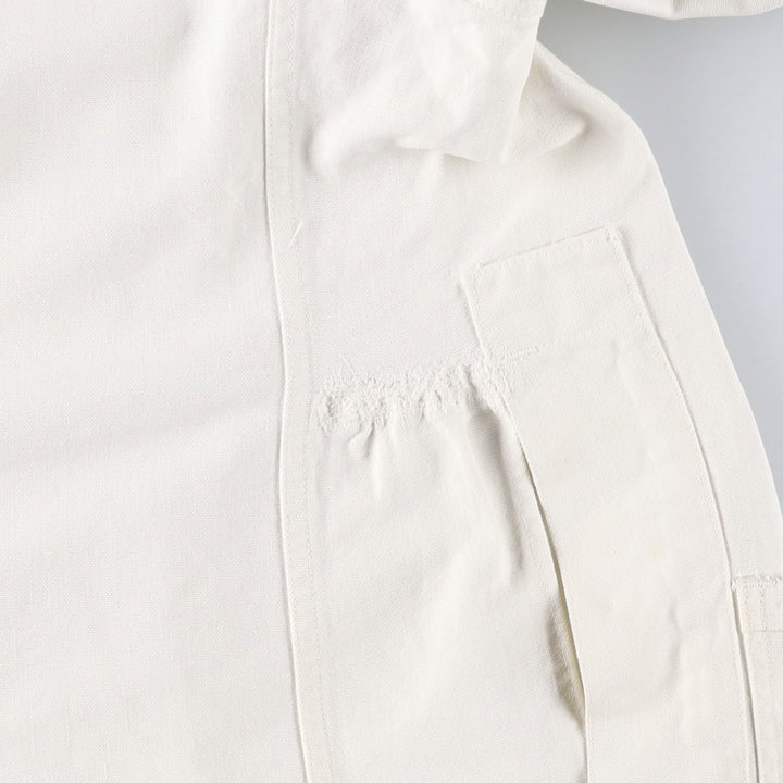 1950'S KEYSTONE Shop Coat, Men's Size L (approx.), Vintage unclear white type Vintage Second Hand