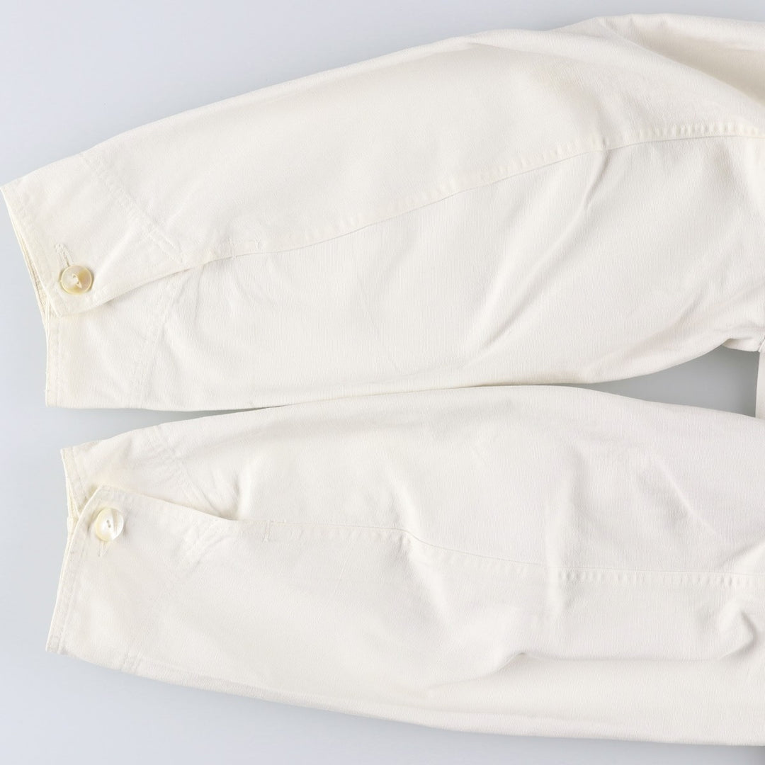 1950'S KEYSTONE Shop Coat, Men's Size L (approx.), Vintage unclear white type Vintage Second Hand