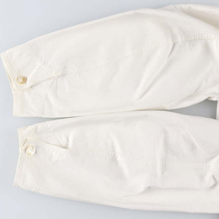 1950'S KEYSTONE Shop Coat, Men's Size L (approx.), Vintage unclear white type Vintage Second Hand
